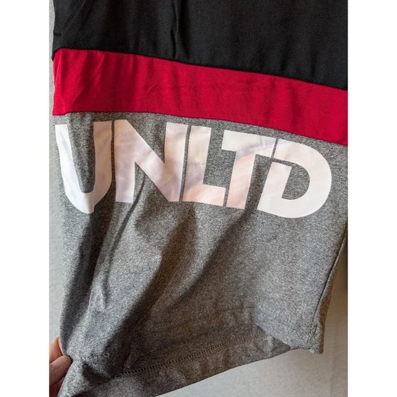 NWT ECKO UNLTD. Men's Streetwear Grey Red Athletic Shorts Men's Medium READ - Picture 8 of 14